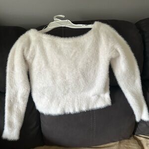 Off the shoulder sweater, very soft, side medium. Fits like a small